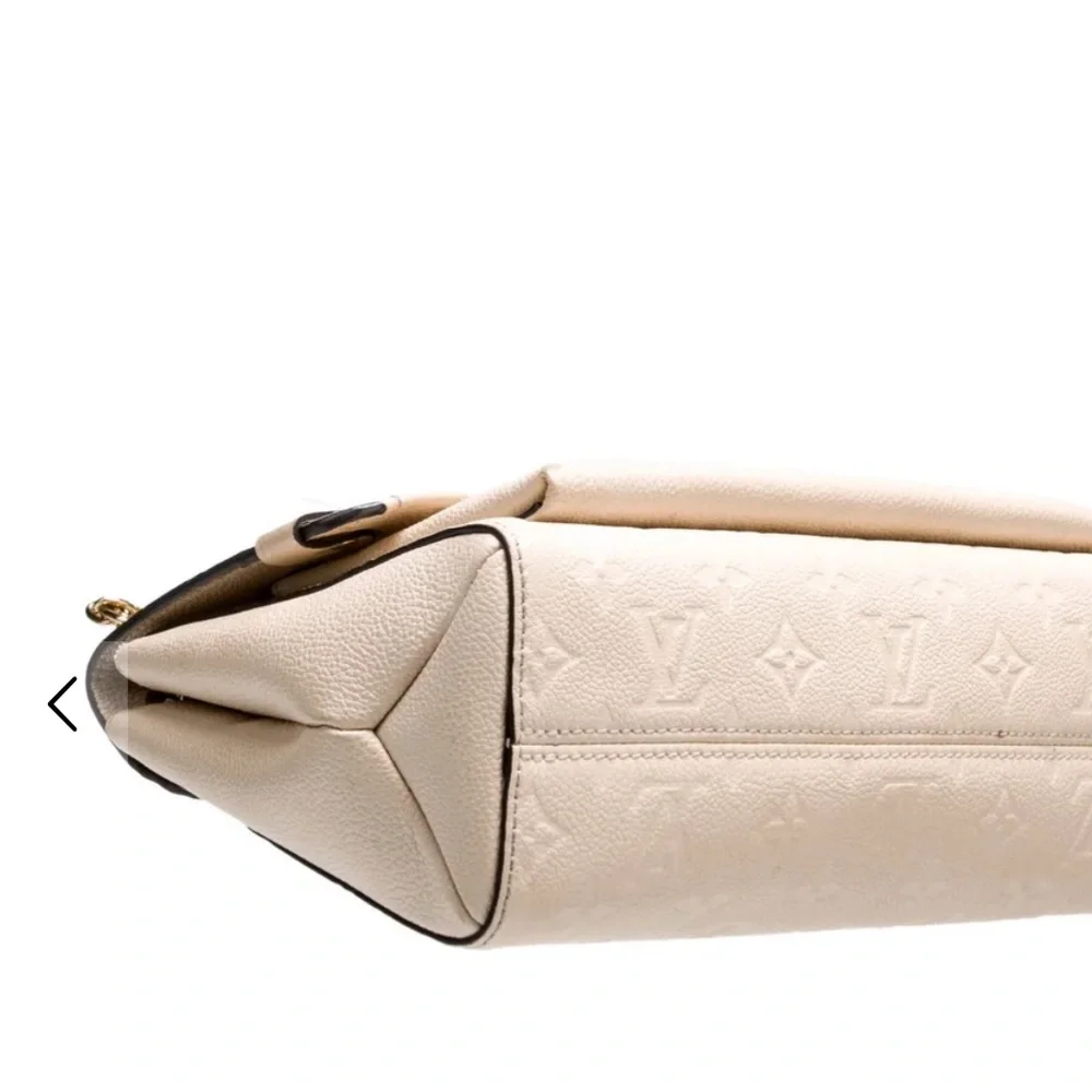 Louis Vuitton Cream Monogram Shoulder Bag with Gold Hardware